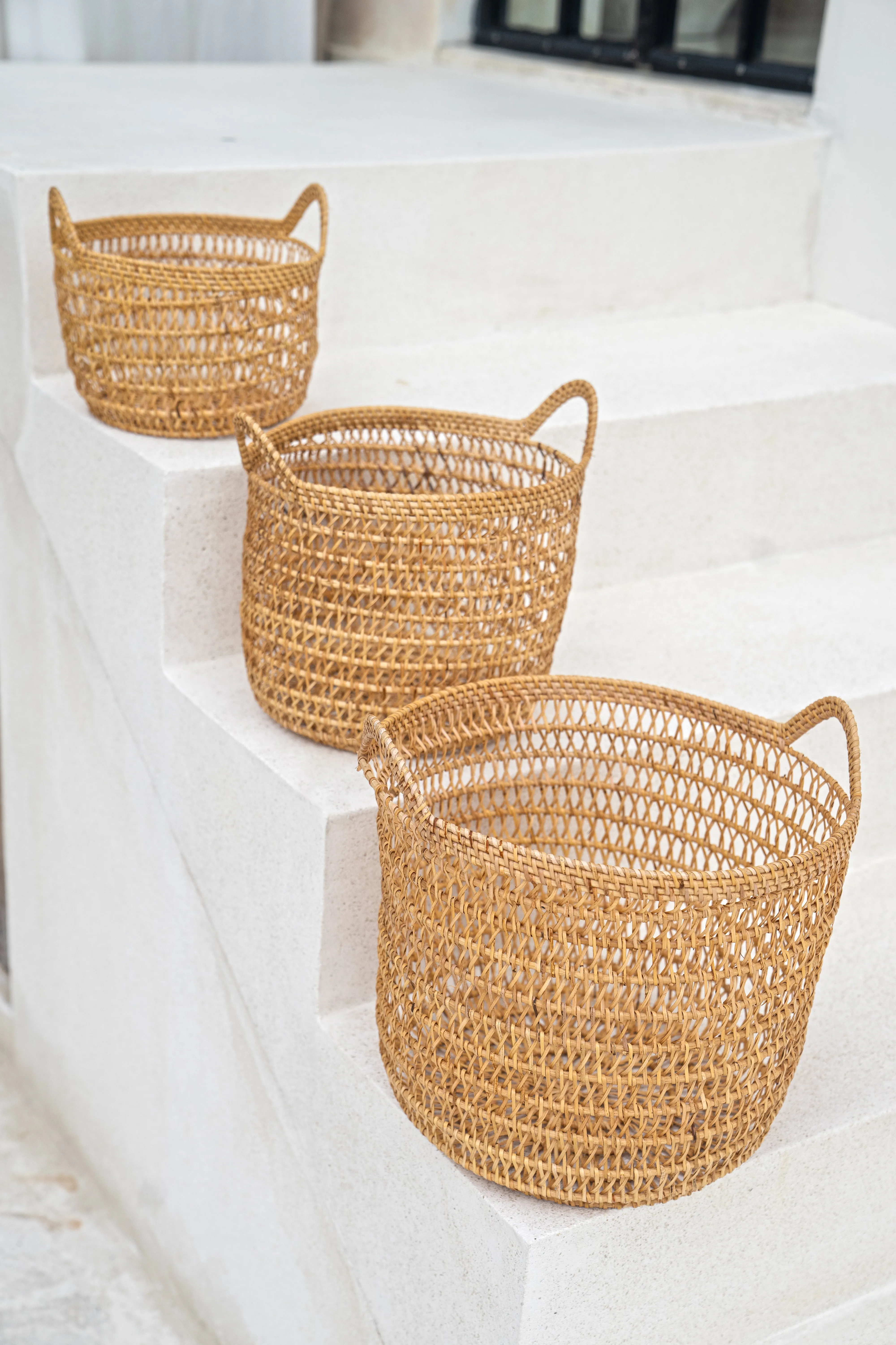 Rattan Woven Handle Basket