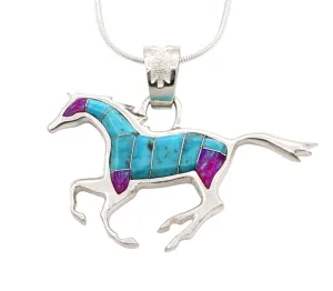 Reversible Running Horse Pendant