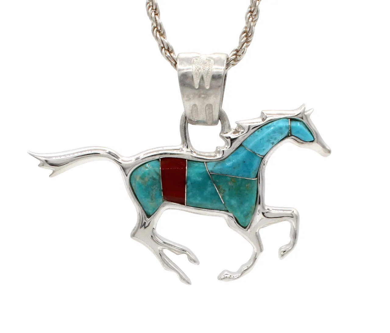 Reversible Running Horse Pendant