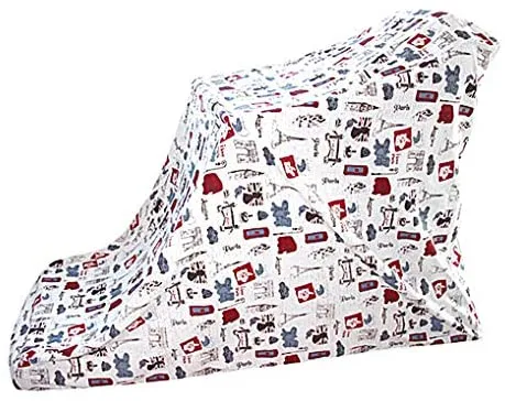 RIYIFER Protective Cover for Treadmill, Weather Resistant Running Machine Cover Soft Cotton and Linen Fabric UV/Mold/Mildew/Indoor and Outdoor Cover,White,S