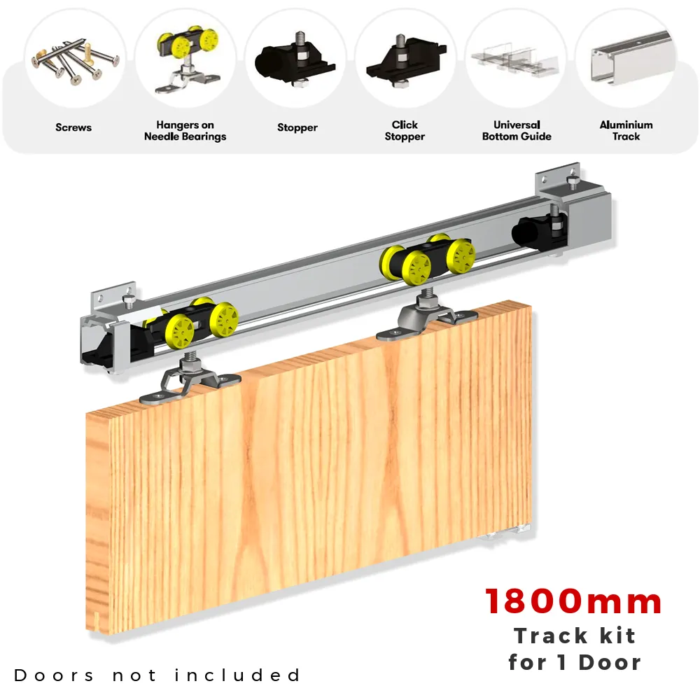 Rothley Herkules 60 Single Sliding Door Track System 60kg