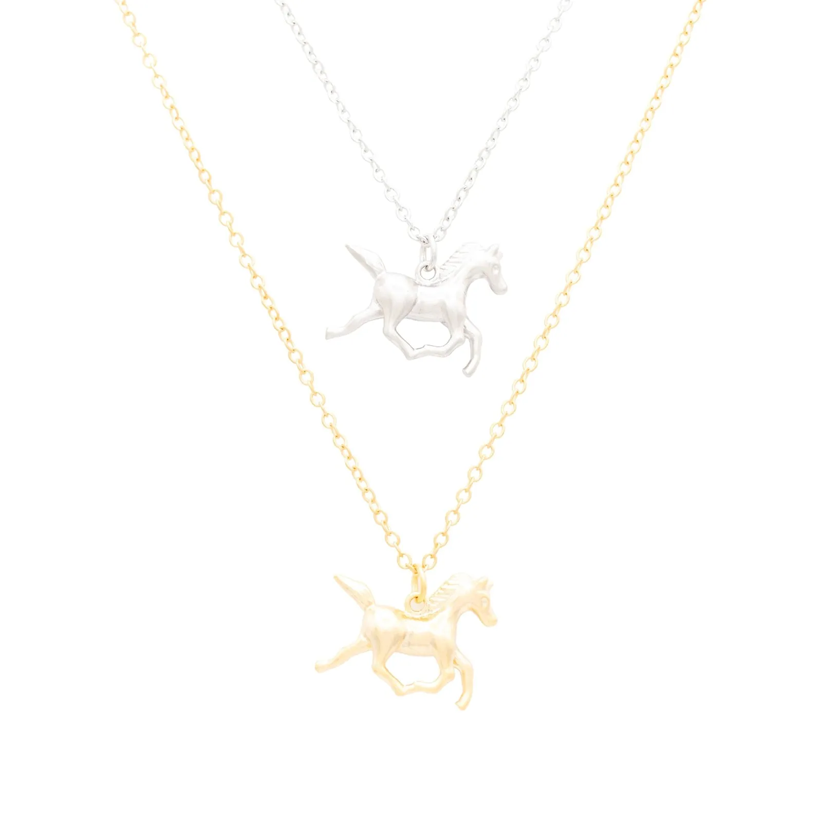 Running Horse Charm Necklace