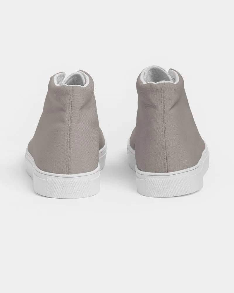 Shaded Pale Red Brown High-Top Canvas Sneakers | Men's | C0M10Y10K30