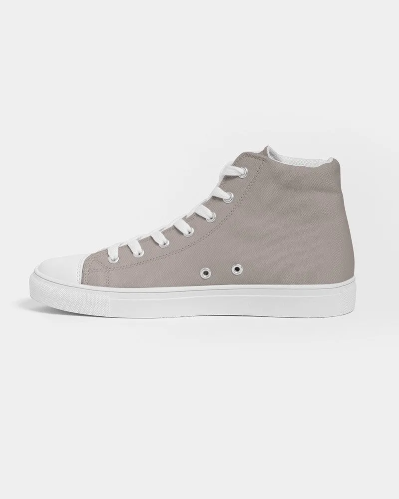 Shaded Pale Red Brown High-Top Canvas Sneakers | Men's | C0M10Y10K30