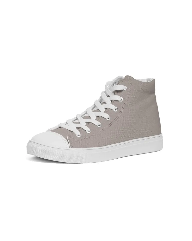 Shaded Pale Red Brown High-Top Canvas Sneakers | Men's | C0M10Y10K30