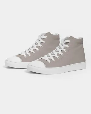 Shaded Pale Red Brown High-Top Canvas Sneakers | Men's | C0M10Y10K30