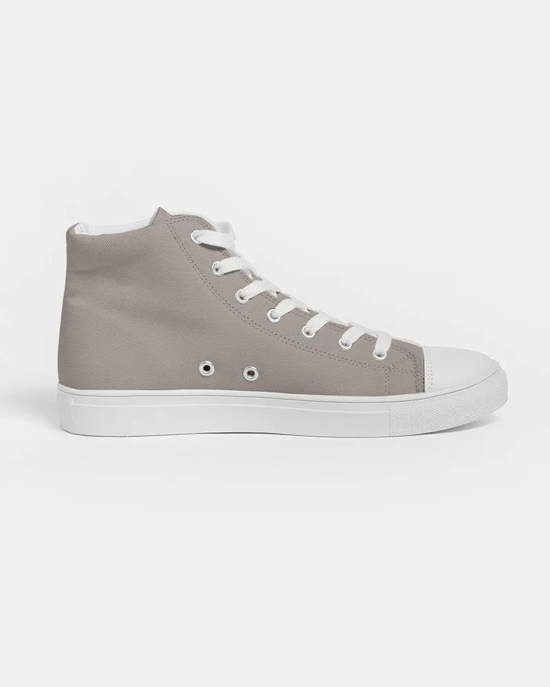 Shaded Pale Red Brown High-Top Canvas Sneakers | Men's | C0M10Y10K30
