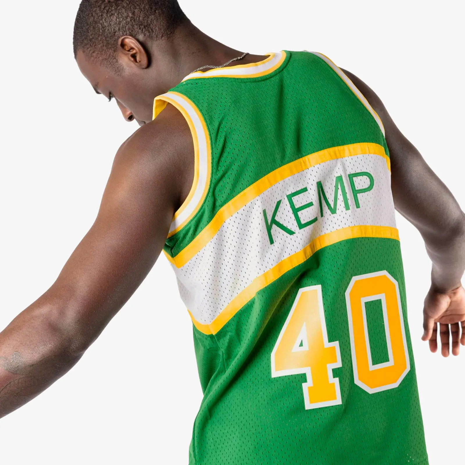 Shawn Kemp Seattle Supersonics 94-95 HWC Swingman Jersey - Green