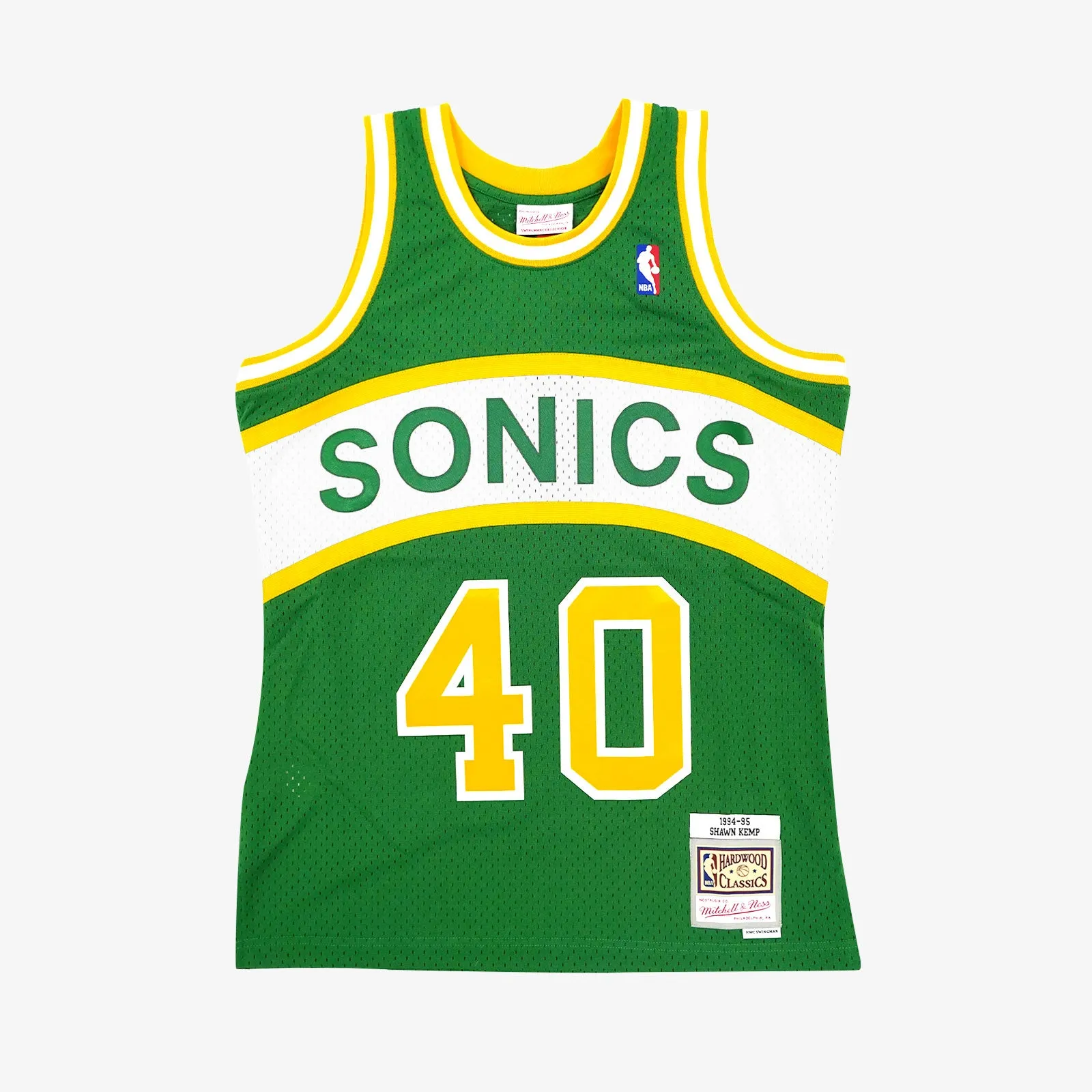 Shawn Kemp Seattle Supersonics 94-95 HWC Swingman Jersey - Green