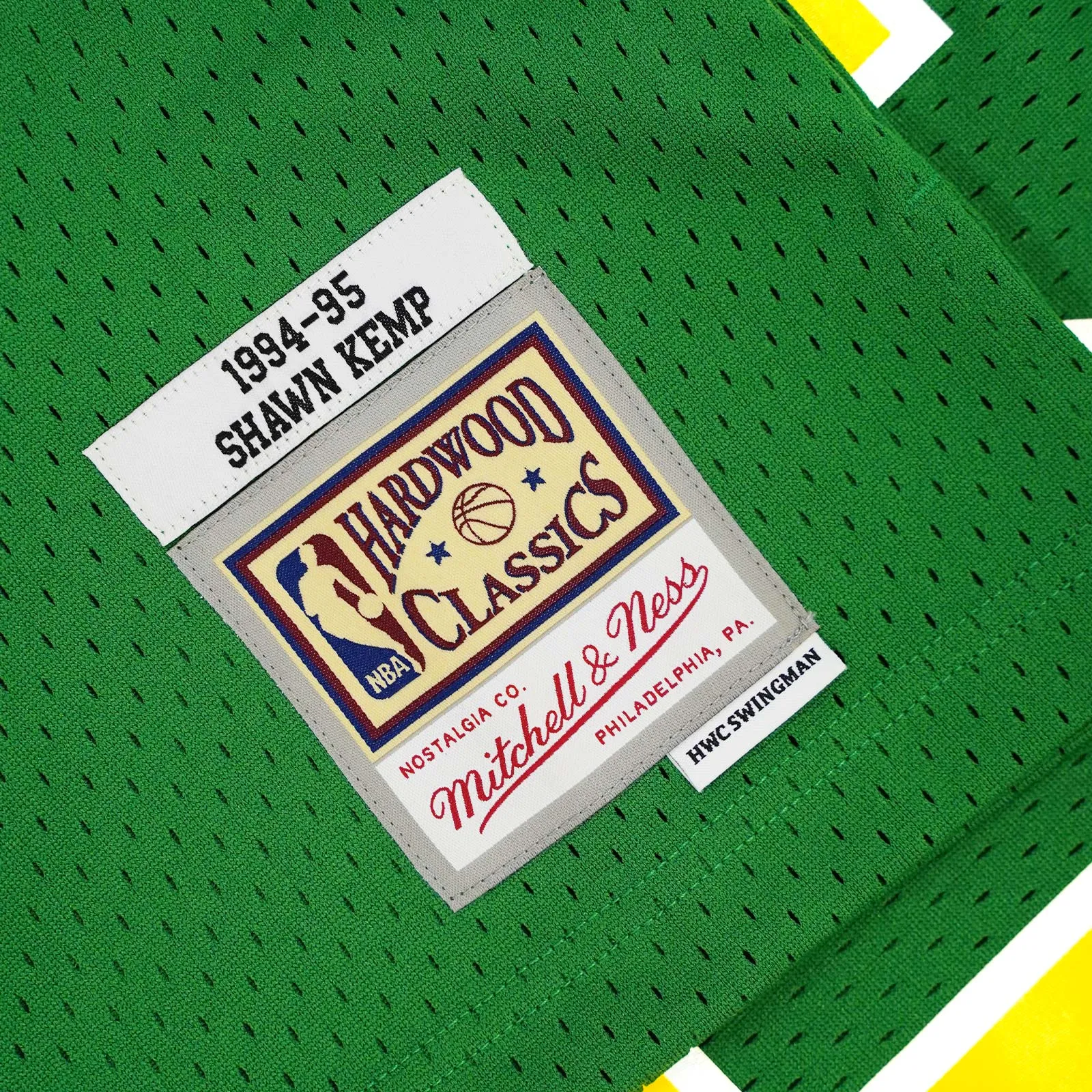 Shawn Kemp Seattle Supersonics 94-95 HWC Swingman Jersey - Green
