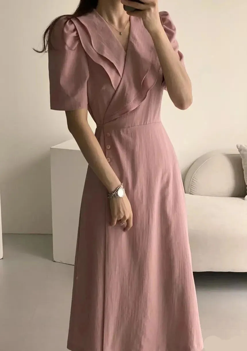 South Korea Chic Midi Dress