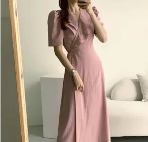 South Korea Chic Midi Dress