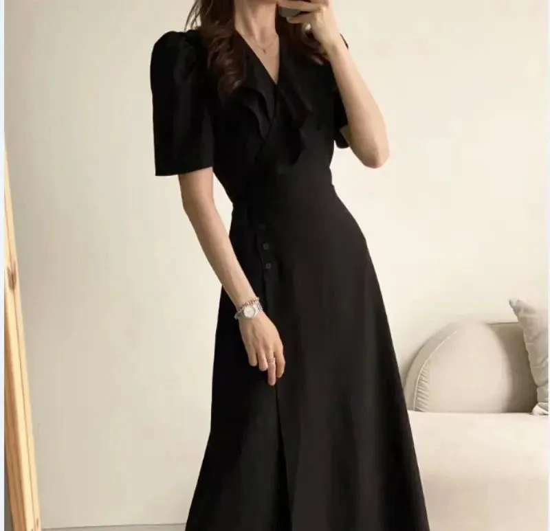 South Korea Chic Midi Dress