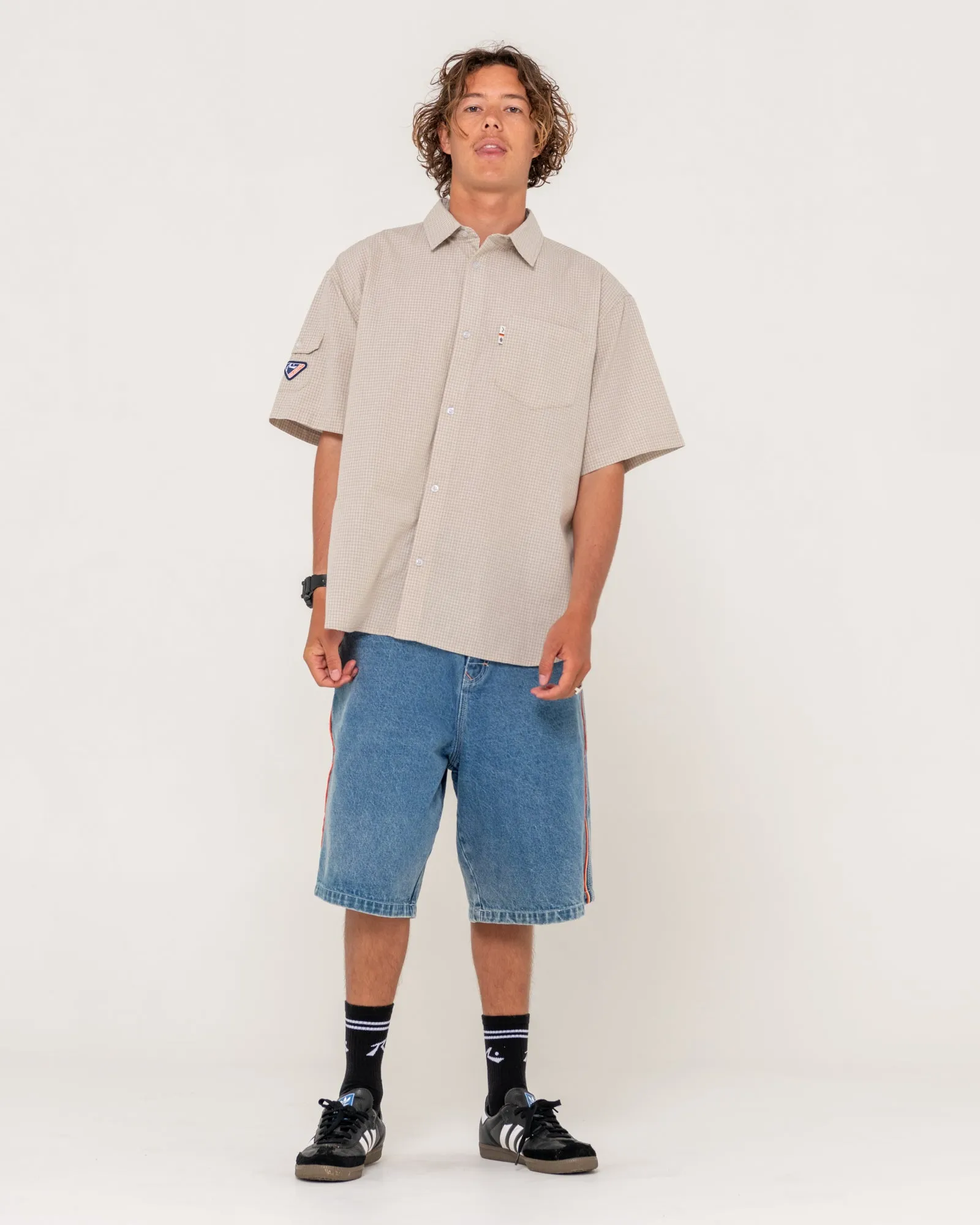 Stasha Pocket Oversized Check Shirt
