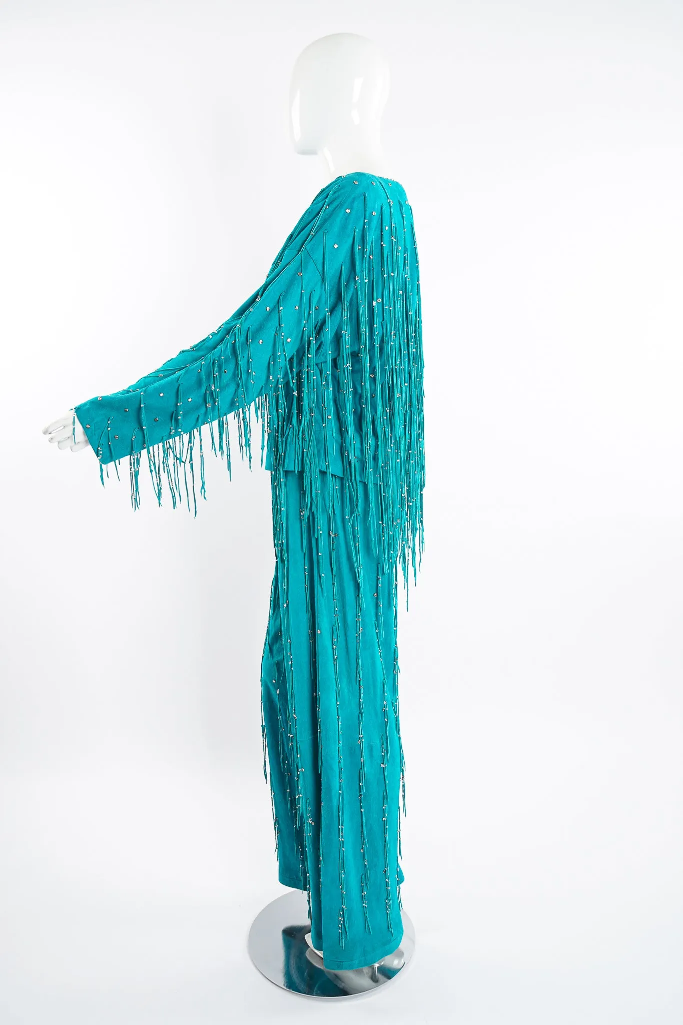 Suede Fringe Top & Pant Set