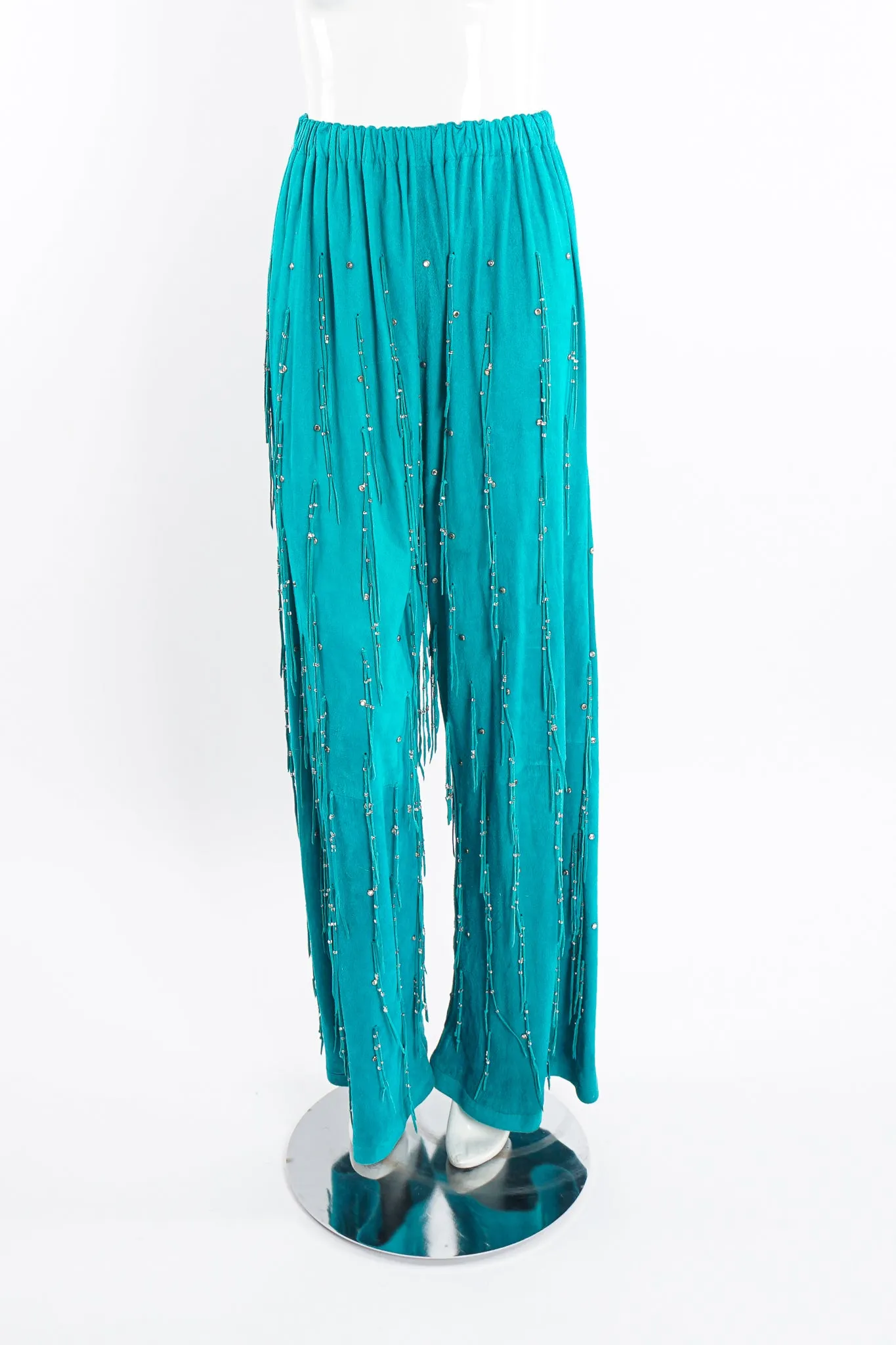 Suede Fringe Top & Pant Set
