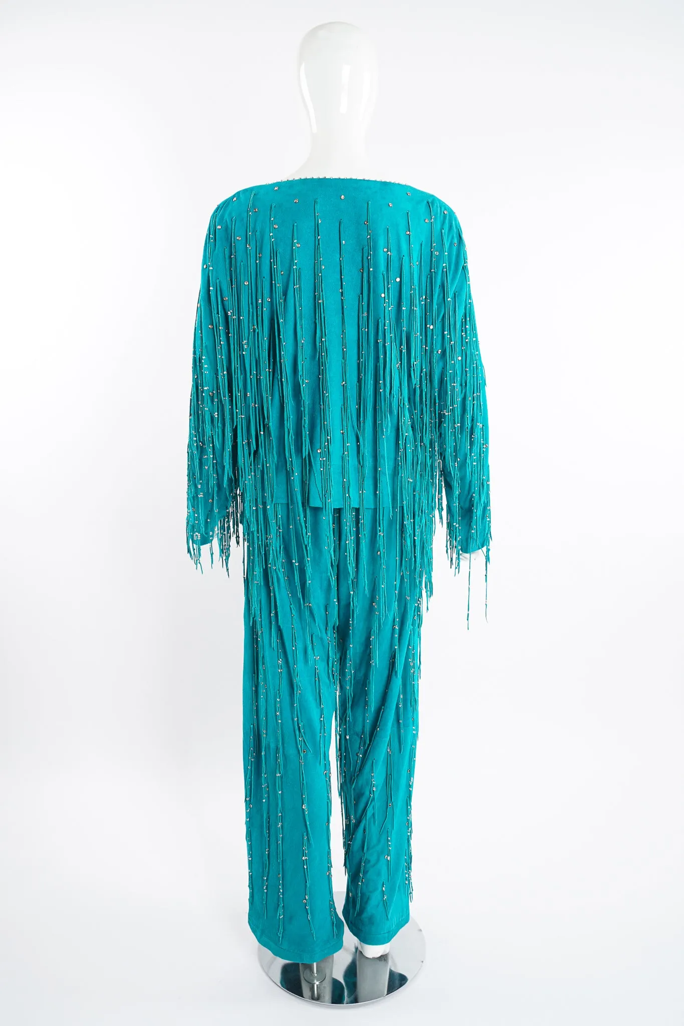 Suede Fringe Top & Pant Set