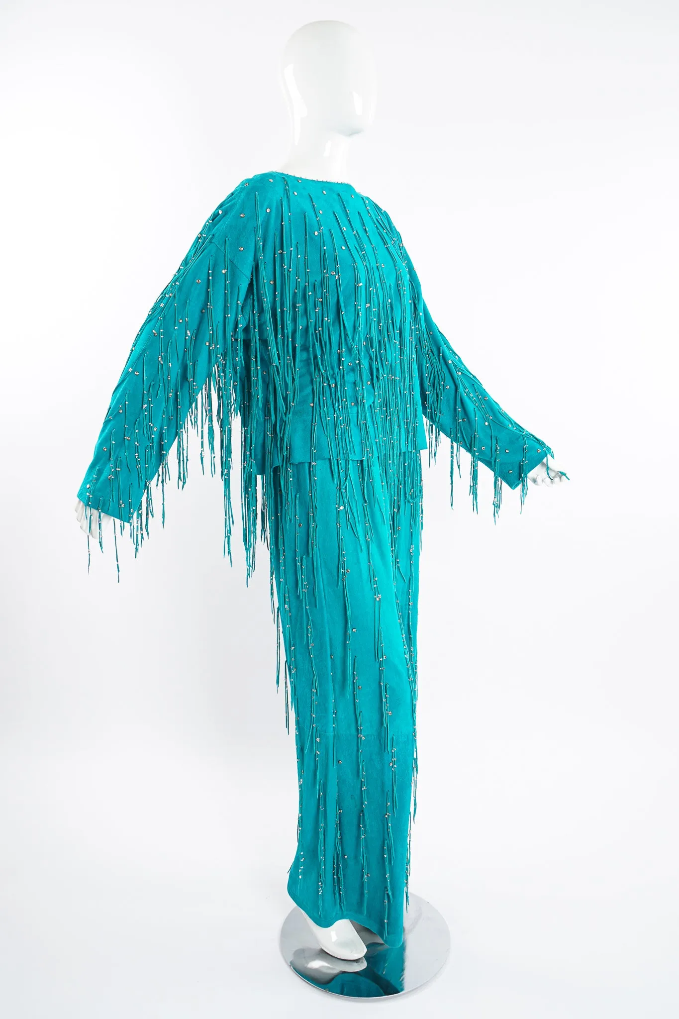 Suede Fringe Top & Pant Set