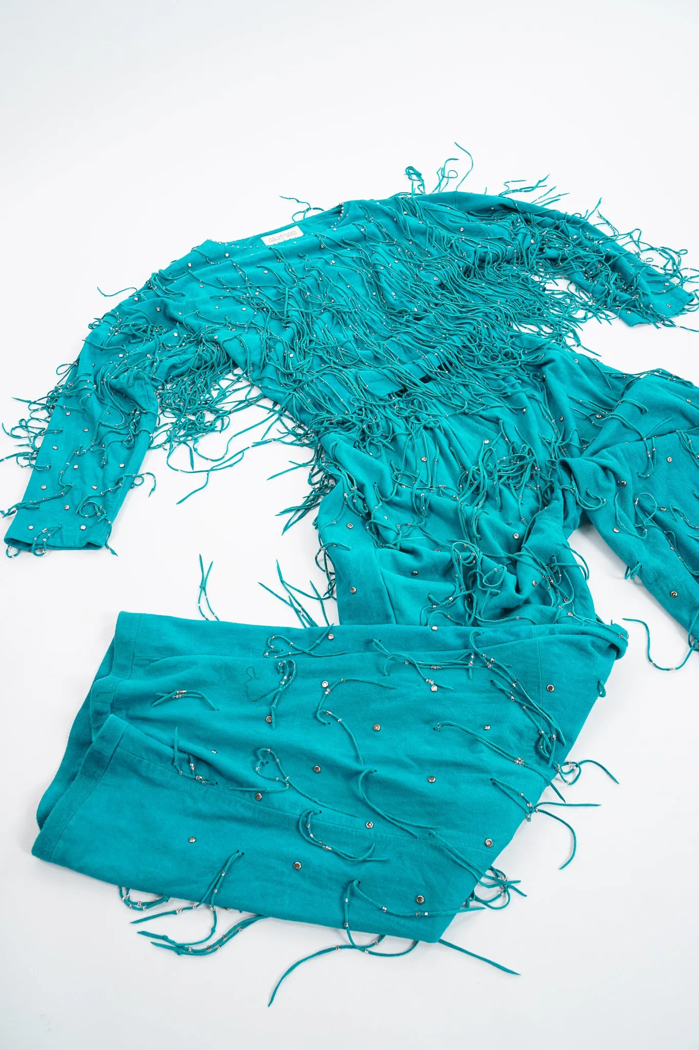 Suede Fringe Top & Pant Set