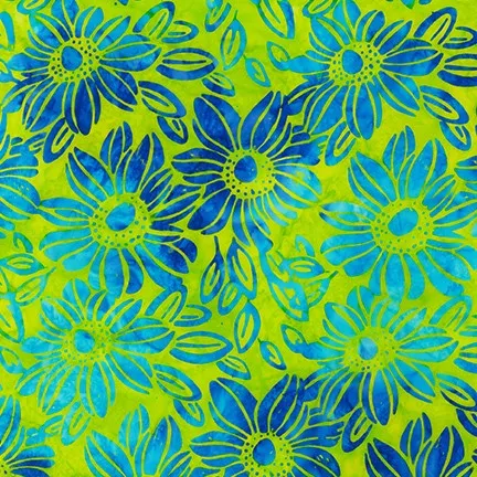 Summer Zest Batiks Parakeet