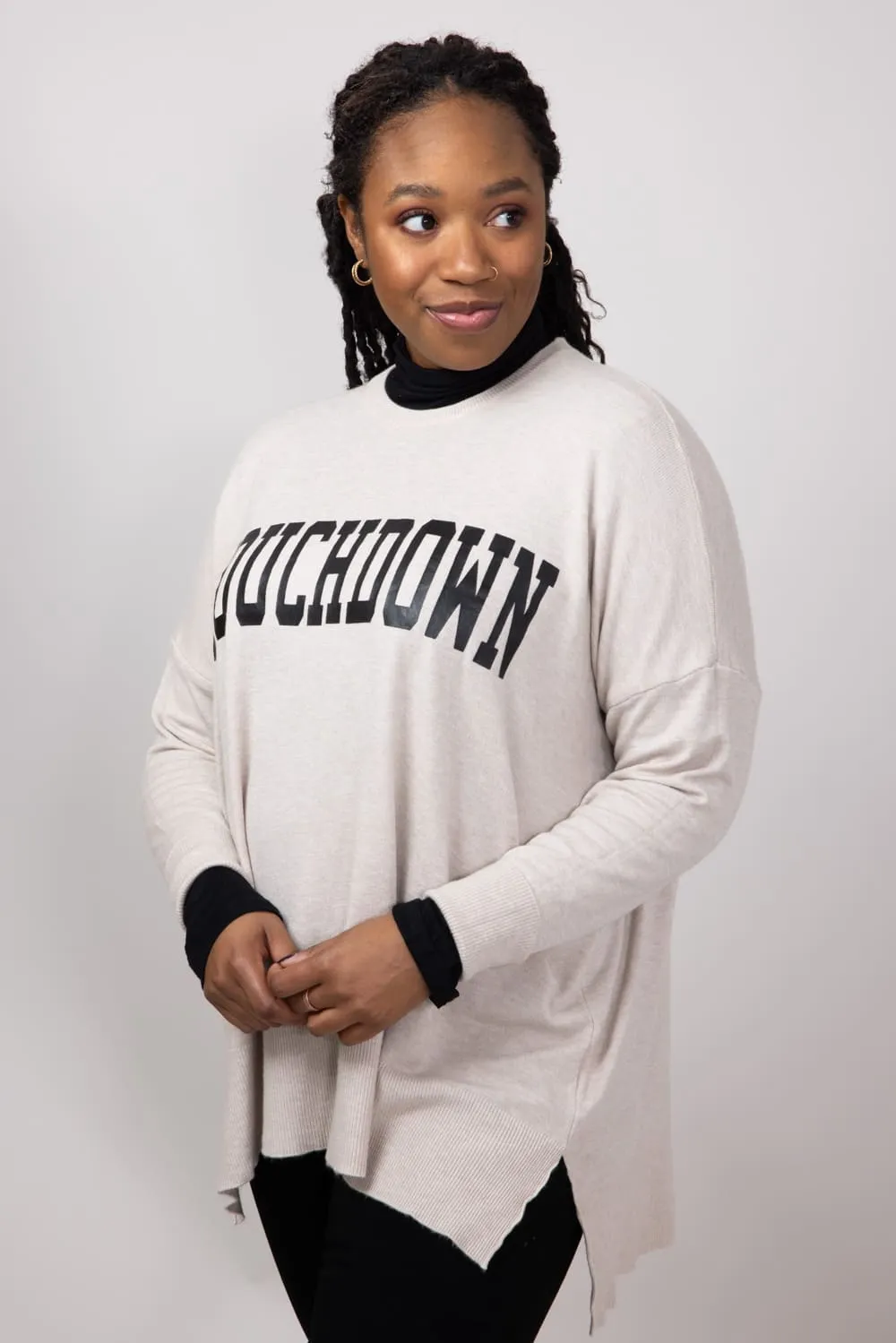 Touchdown Sweater for Women in Warm Grey | GW36TD-GRY
