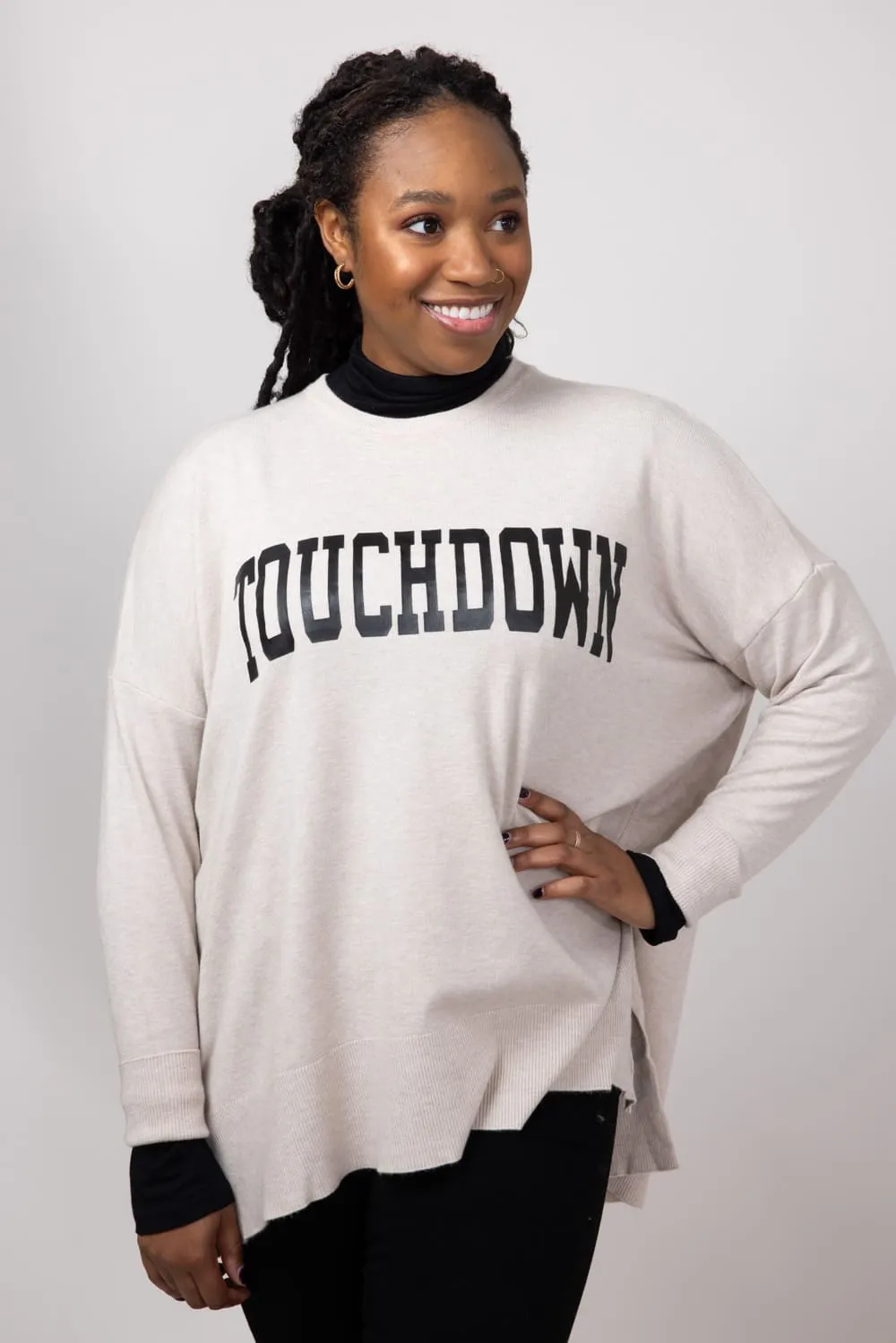 Touchdown Sweater for Women in Warm Grey | GW36TD-GRY