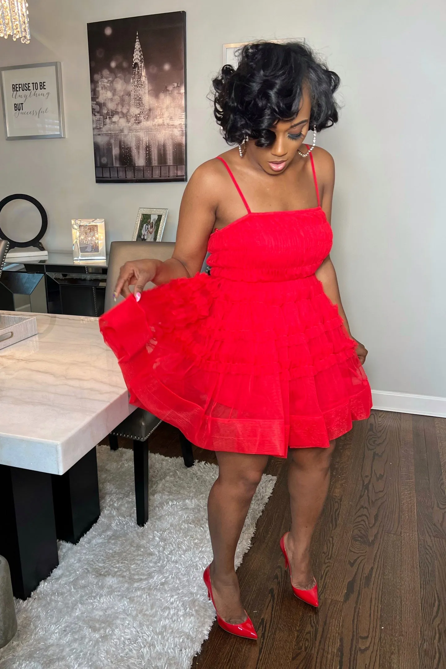 TULLE BABY DOLL DRESS