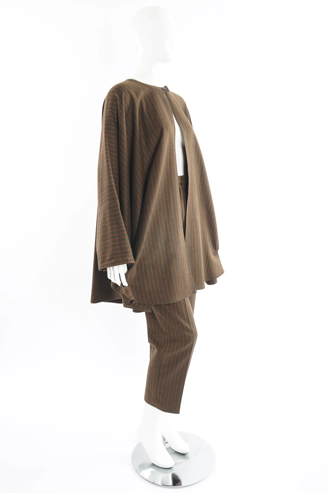 Tweed Stripe Cape & Pant Set