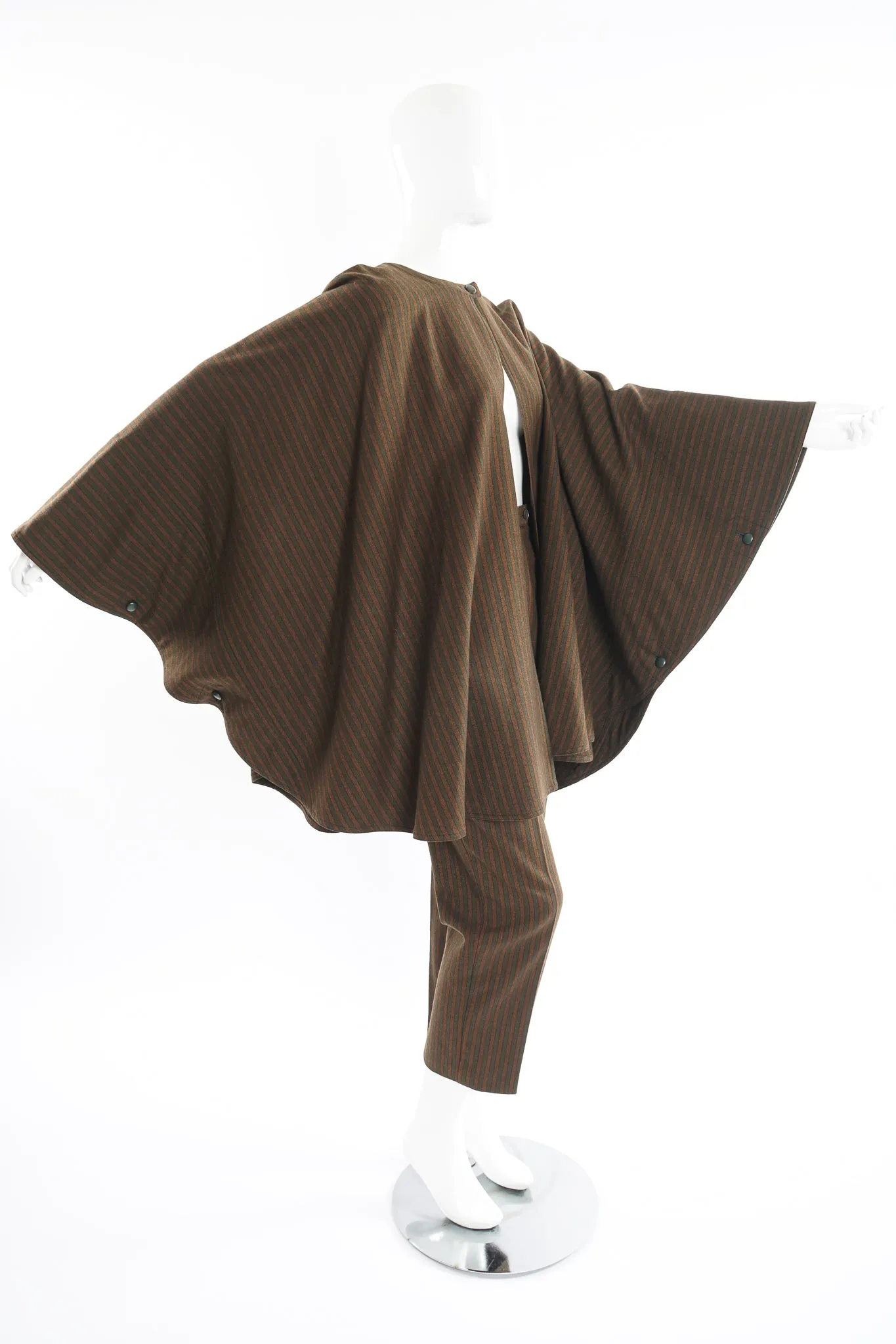 Tweed Stripe Cape & Pant Set