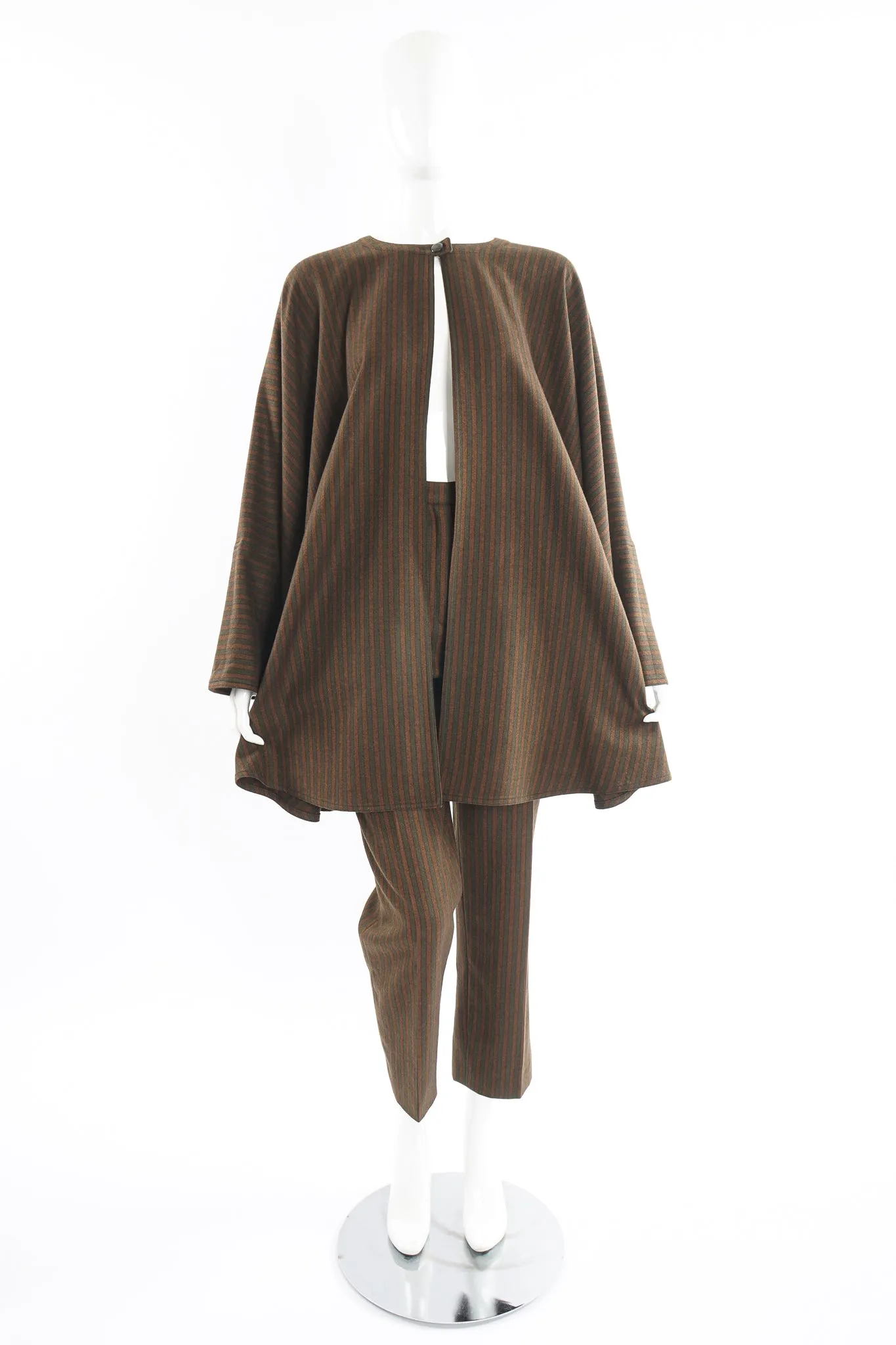 Tweed Stripe Cape & Pant Set