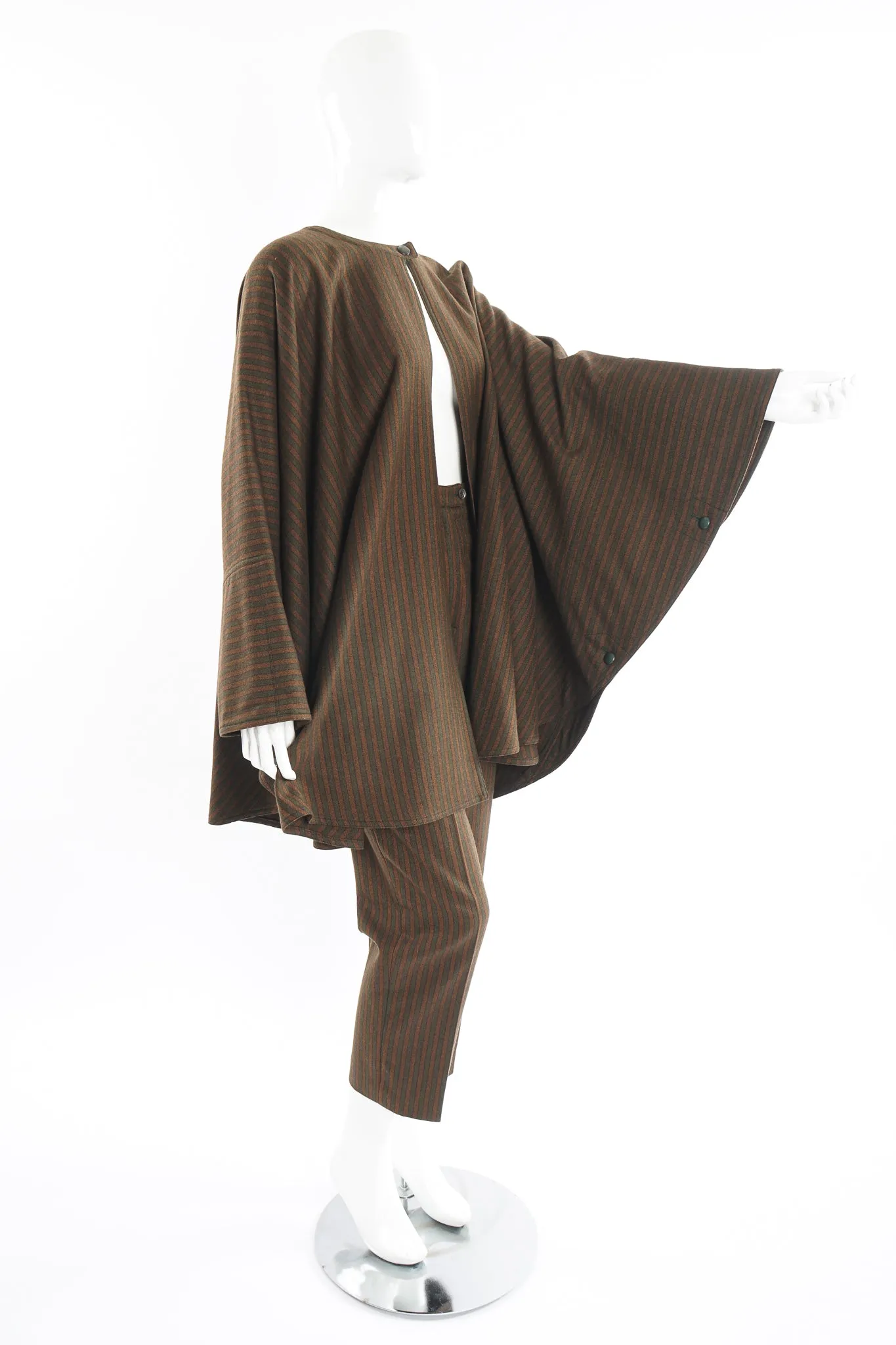 Tweed Stripe Cape & Pant Set