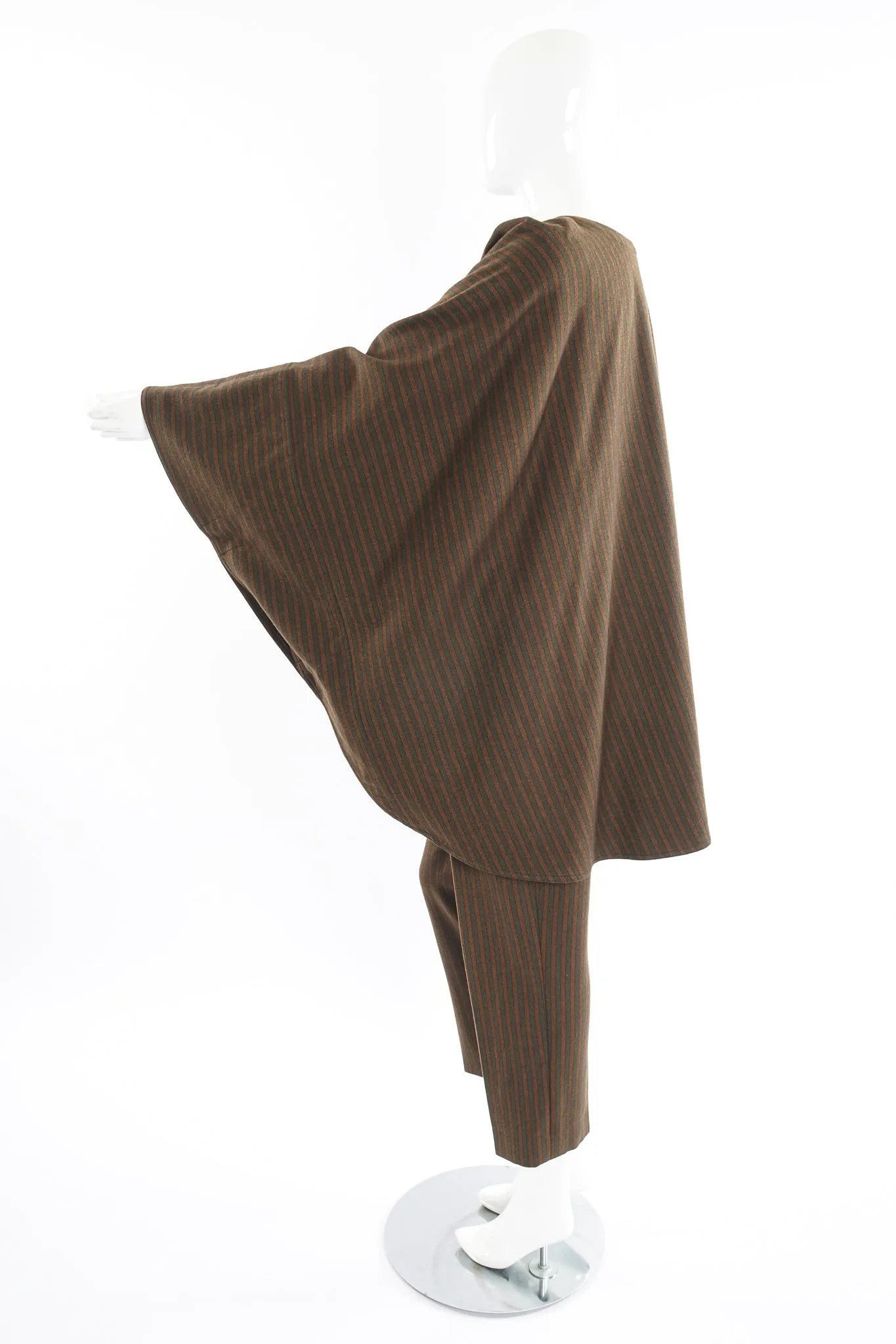 Tweed Stripe Cape & Pant Set