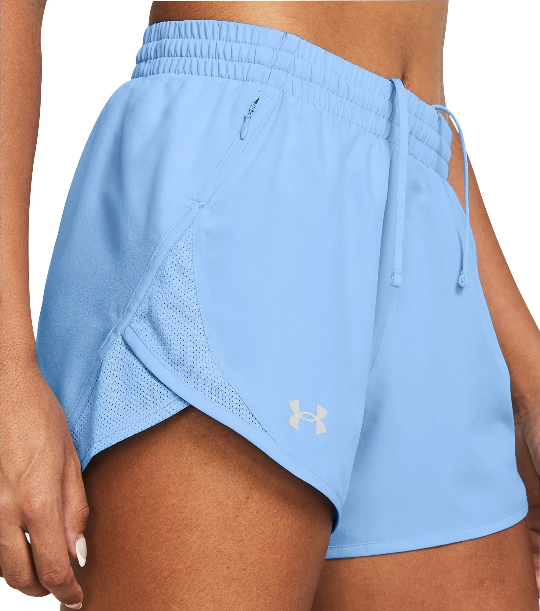 Under Armour Fly By 3 Inch Womens Running Shorts - Blue