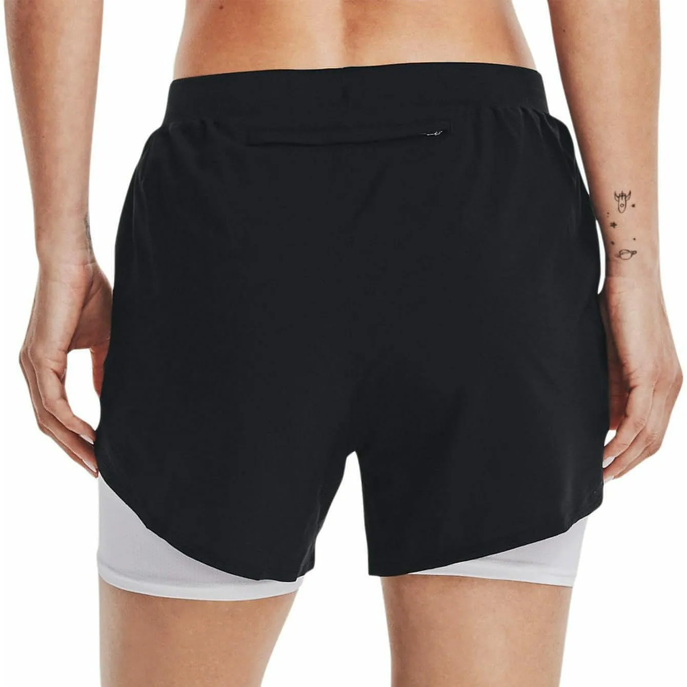 Under Armour Fly By Elite 2 In 1 Womens Running Shorts - Black