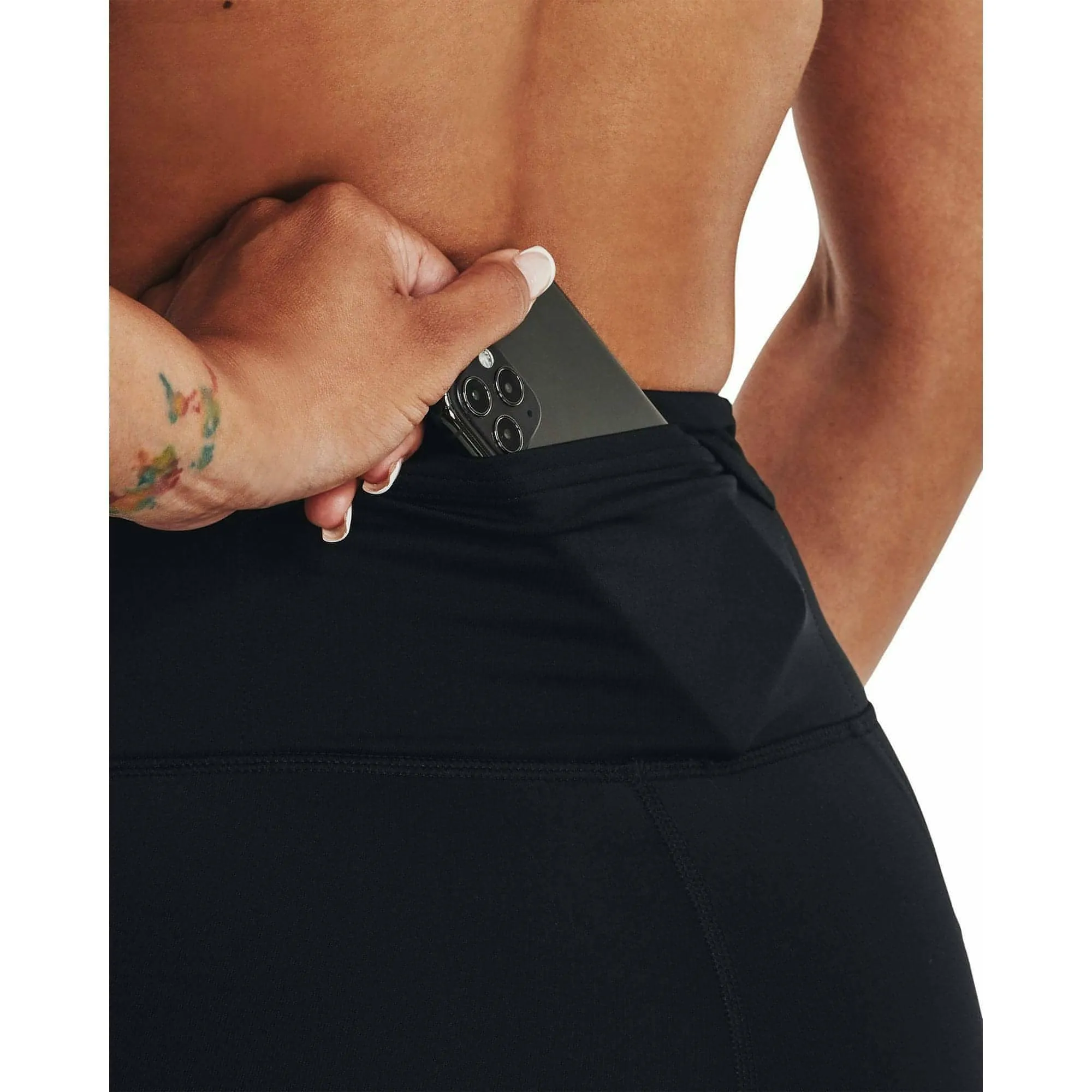 Under Armour OutRun The Cold Womens Long Running Tights - Black