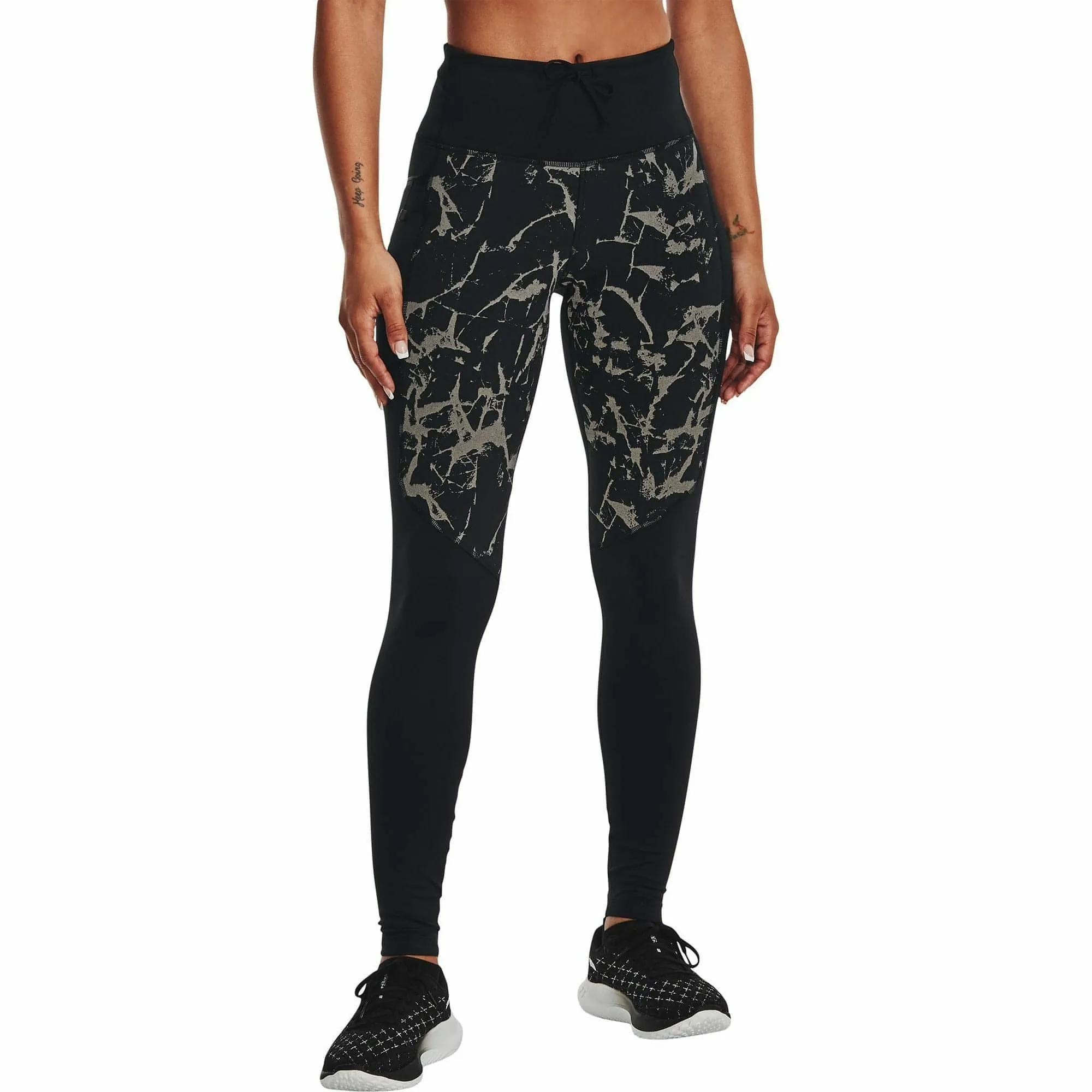 Under Armour OutRun The Cold Womens Long Running Tights - Black
