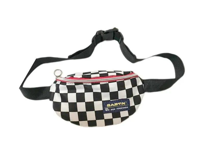 Vintage Checkerboard Waist Bag