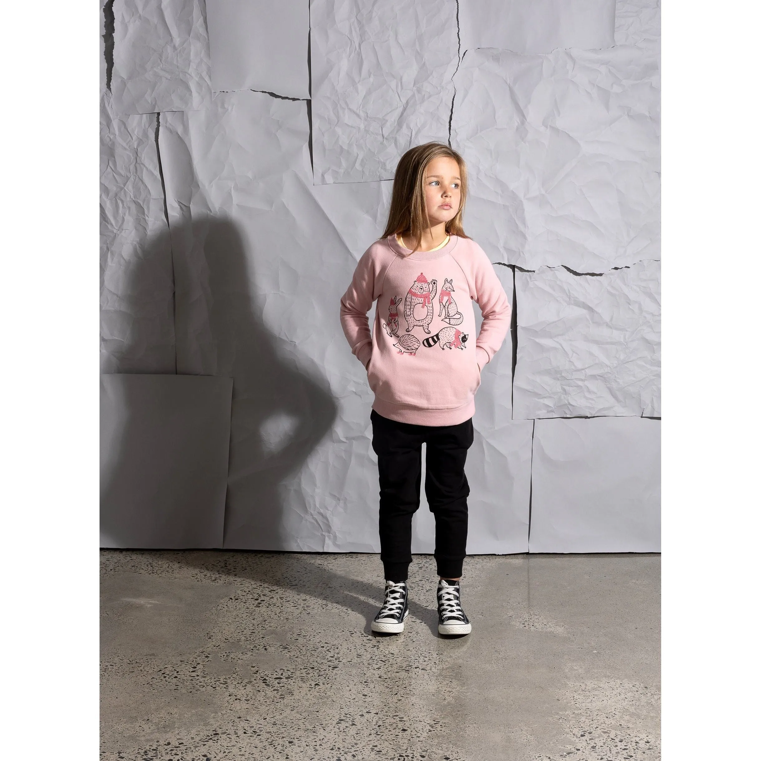 Warm Forest Friends Furry Crew - Muted Pink