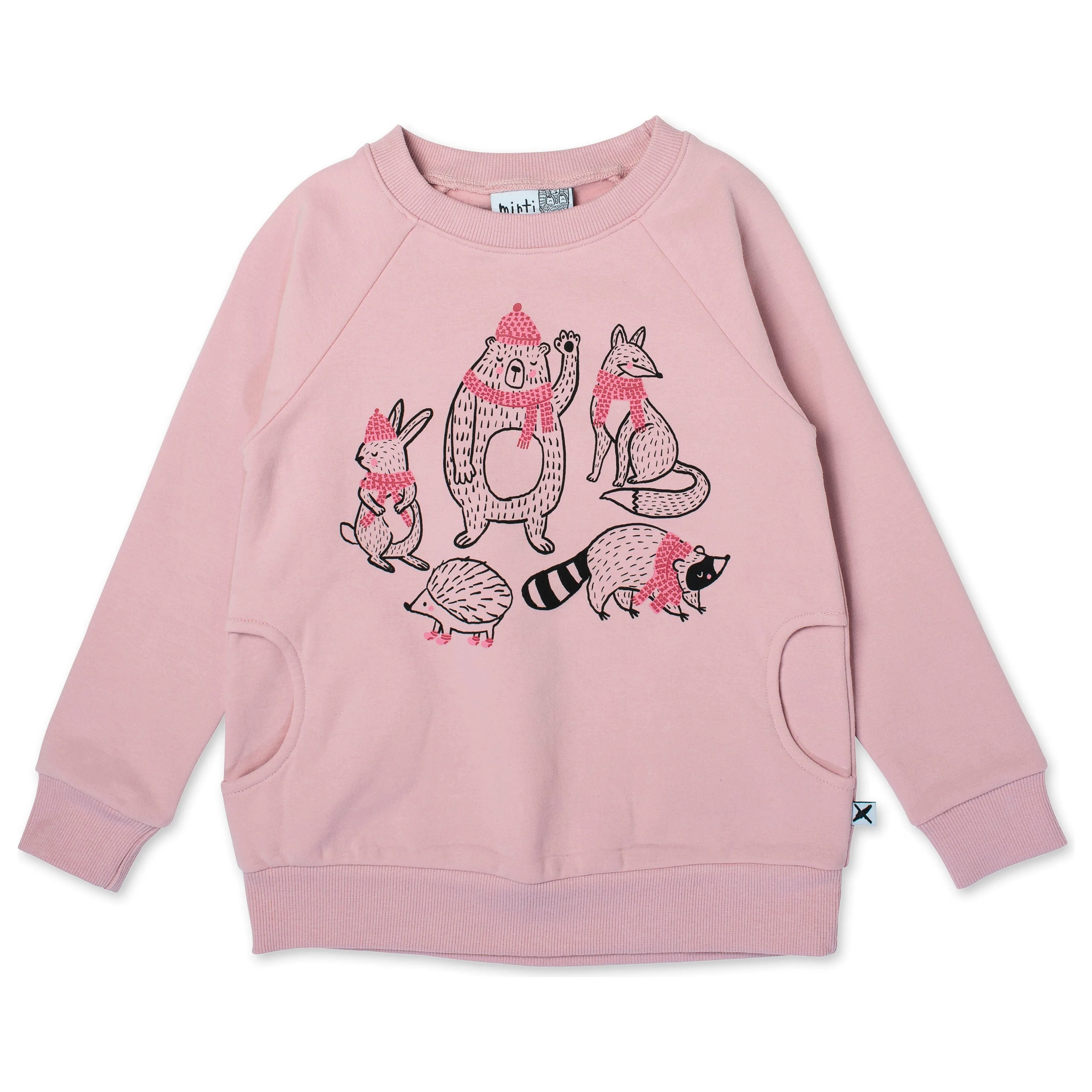 Warm Forest Friends Furry Crew - Muted Pink