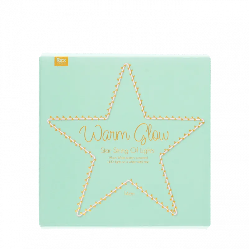 Warm Glow Small LED Star Light (14cm)