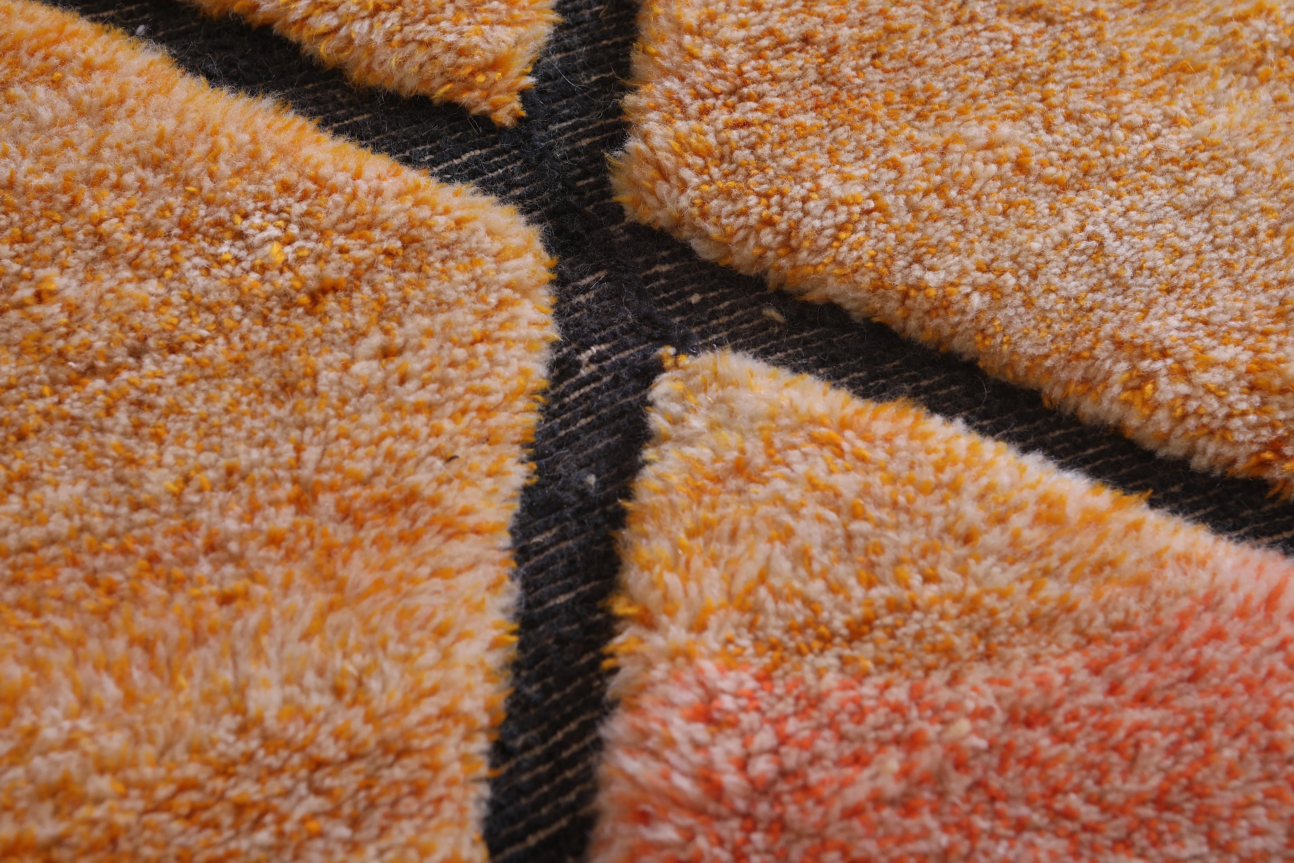 Warm Moroccan berber rug - Handmade Boujaad Rug- Custom Rug