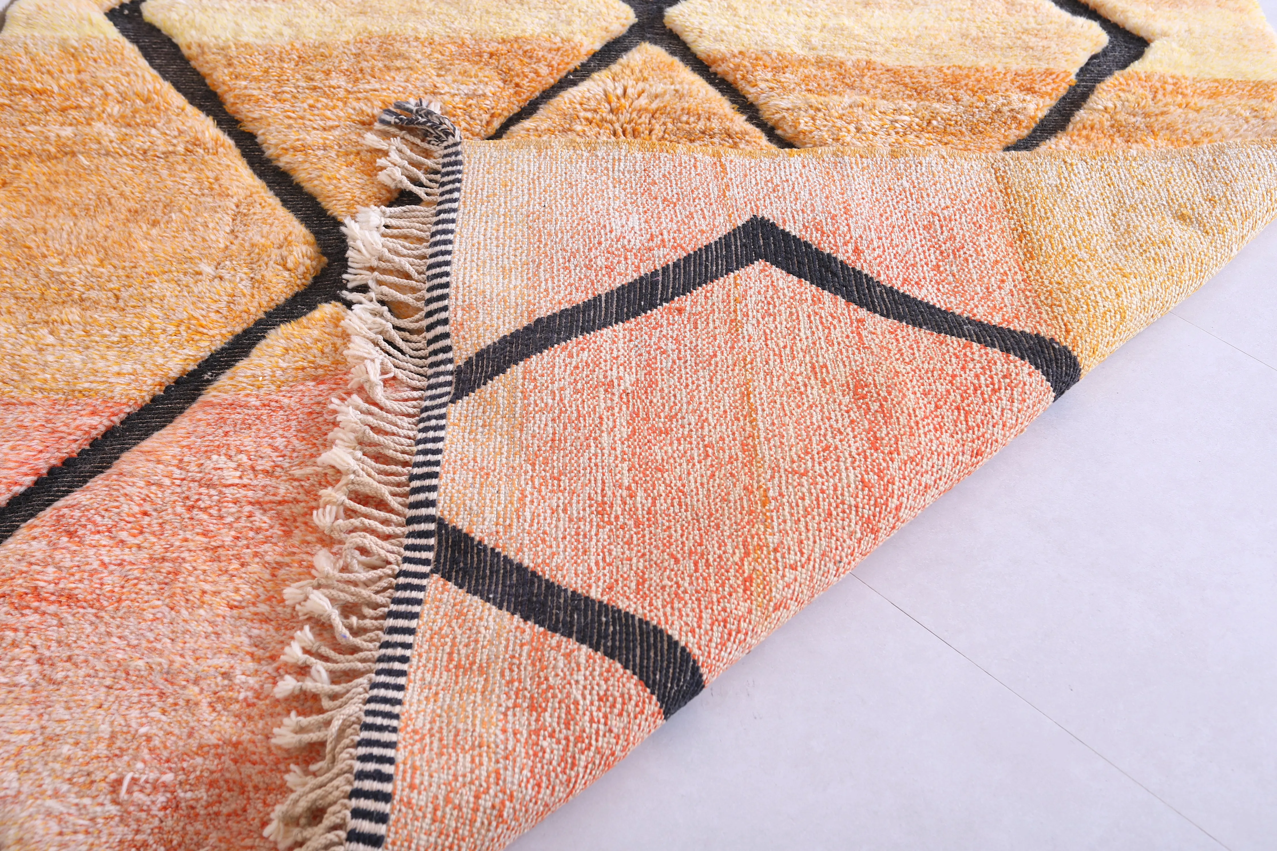 Warm Moroccan berber rug - Handmade Boujaad Rug- Custom Rug