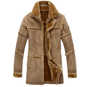 West Louis™ Warm Faux Suede Luxury Coat