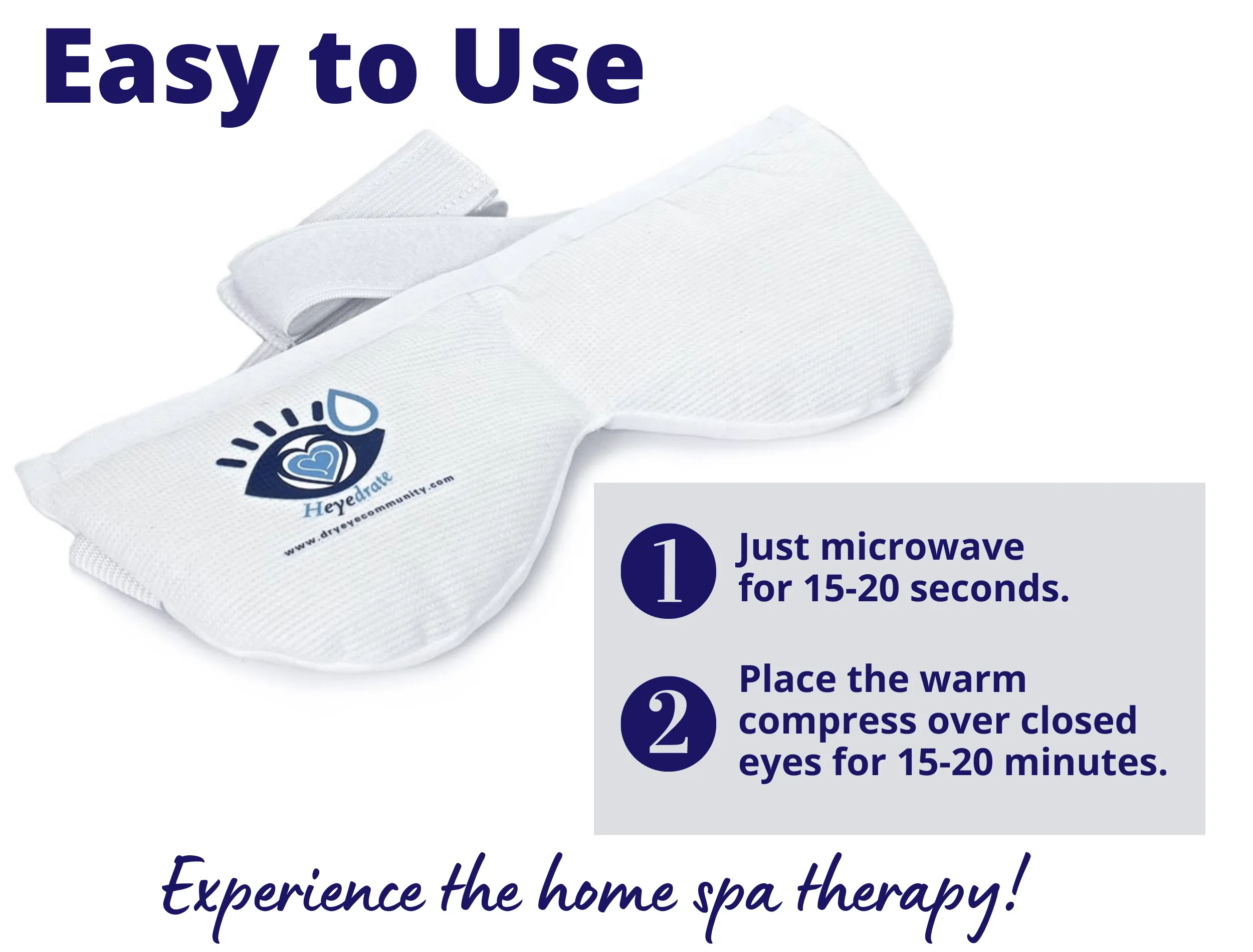 WHOLESALE - Heyedrate® Warm Compress Eye Mask