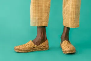 Woven Shoe in Honey   Stripes by Mohinders