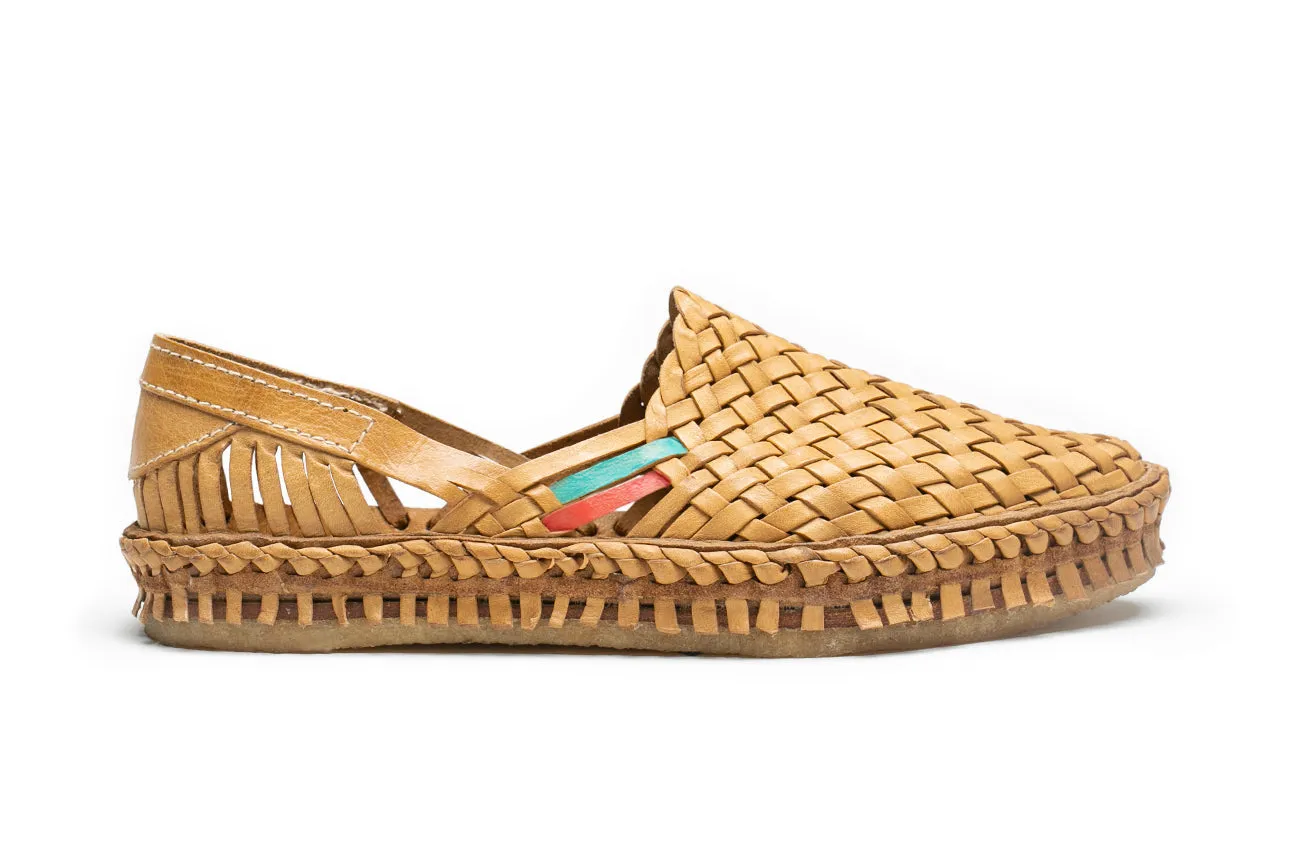 Woven Shoe in Honey   Stripes by Mohinders