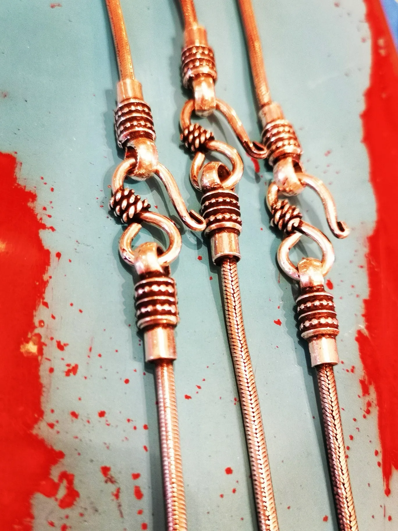 Woven snake necklace 3mm
